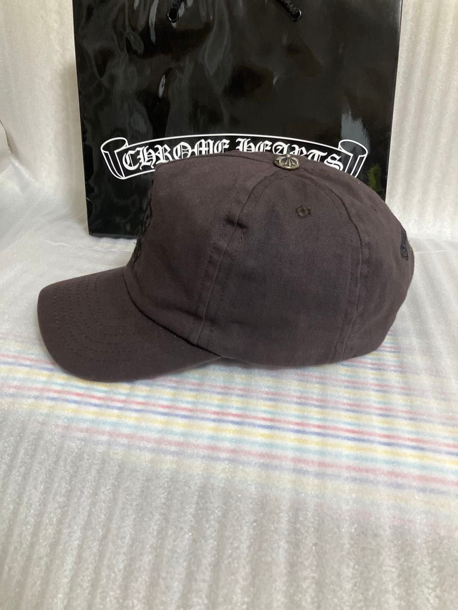 【激レア】クロムハーツキャップ ヴァインダガー 正規品 ブラウン 激レア】chrome hearts キャップ ヴァインダガー 正規品