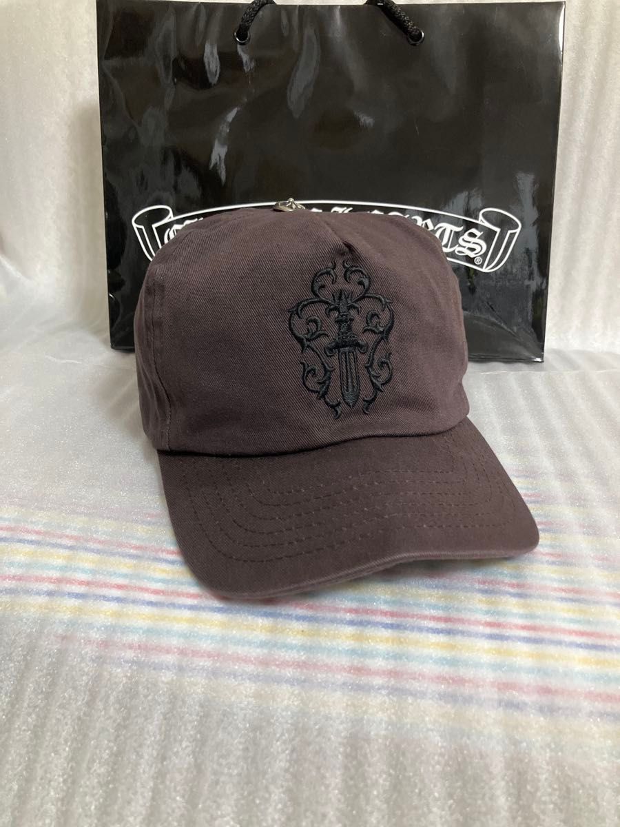【激レア】クロムハーツキャップ ヴァインダガー 正規品 ブラウン 激レア】chrome hearts キャップ ヴァインダガー 正規品