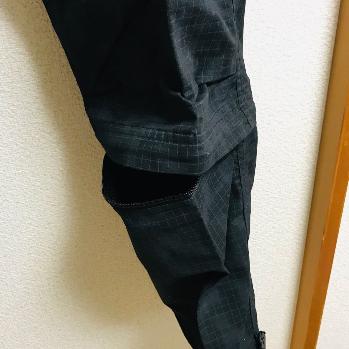 カーゴパンツ 七分丈 黒系 Size LL