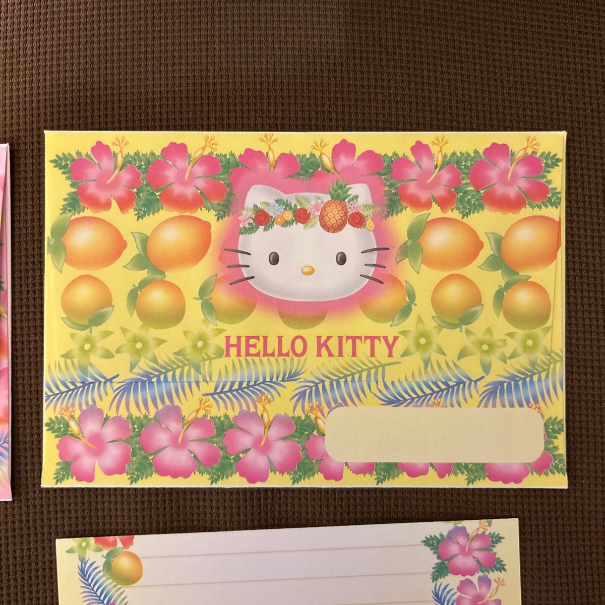 希少レア ハローキティ レターセット ハイビスカス 2001 サンリオ レトロ HELLO KITTY ハイビスカス ハローキティ レターセット 2001 レア