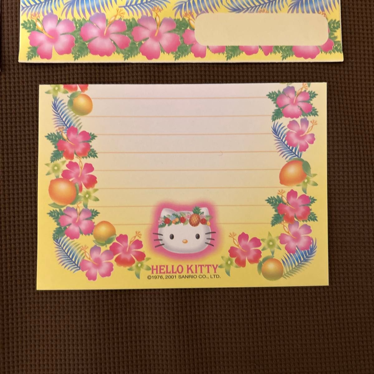 希少レア ハローキティ レターセット ハイビスカス 2001 サンリオ レトロ HELLO KITTY ハイビスカス ハローキティ レターセット 2001 レア
