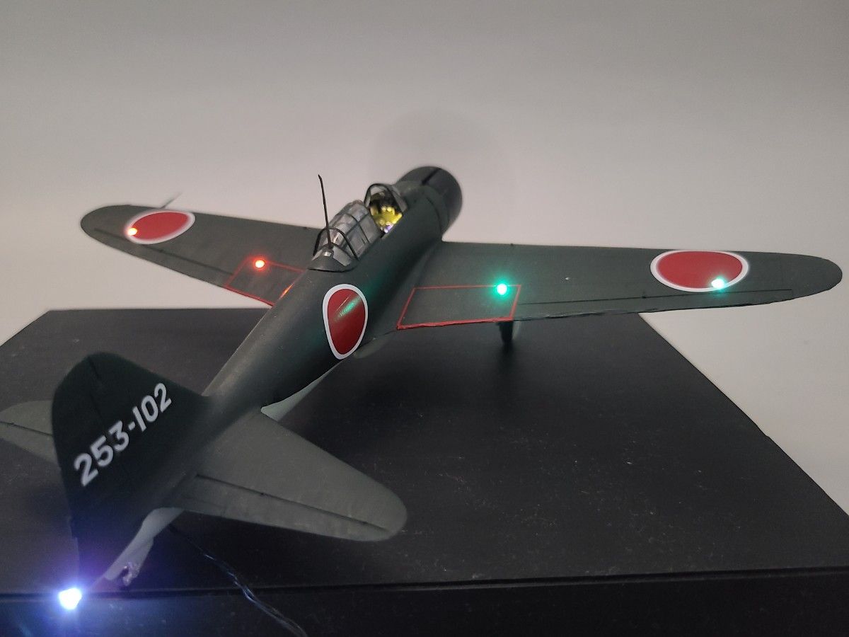 零式艦上戦闘機21型 岩本 徹三 飛曹長搭乗機リアルモーターライズ完成品 零式艦上戦闘機21型 岩本 徹三 飛曹長搭乗機リアルモーター