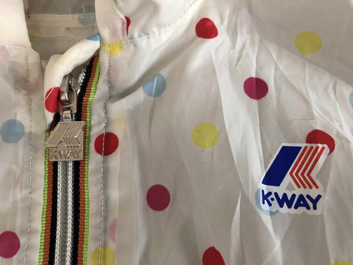 K-WAY ガールズ パッカブル キッズジャケット 4Yサイズ 美品 ストンプスタンプ購入 ケーウェイ_画像5