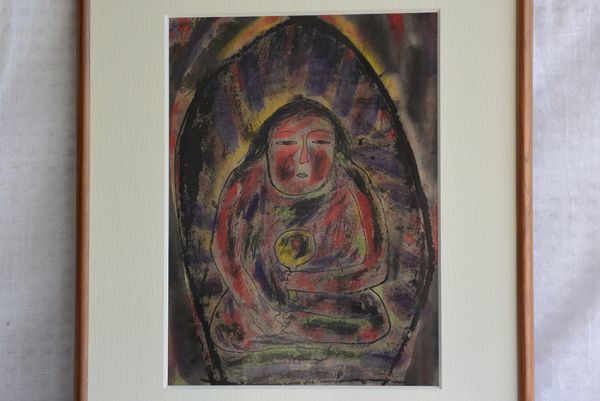 ●掘り出し物● 絵画 伴ヨウ 作品 10点 まとめて アート 美術品 / 童女 他 078-096_画像6