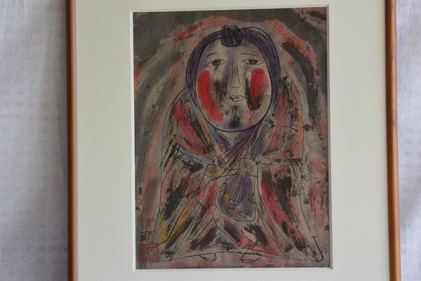 ●掘り出し物● 絵画 伴ヨウ 作品 10点 まとめて アート 美術品 / 童女 他 078-096_画像2