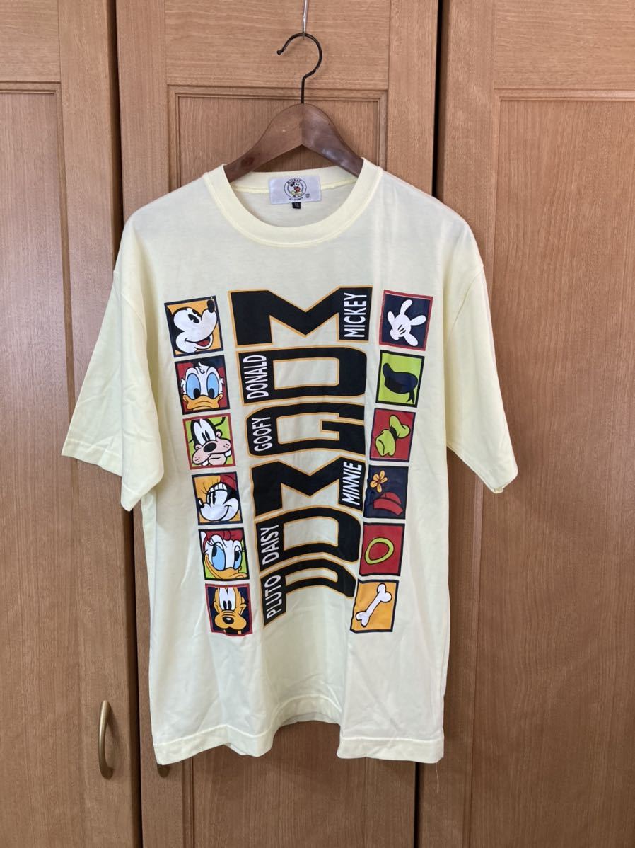 送料198円～ 希少 ビンテージ ディズニー ビッグ Tシャツ XL トップス シャツ トップス DISNEY MOGMOP ミッキー ドナルド ミニー グー_画像1