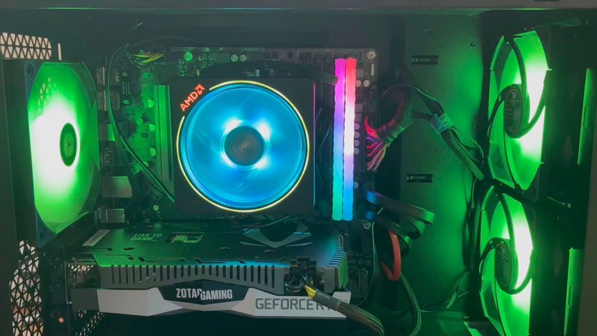 自作PC ゲーミングPC ryzen 5 B550 GTX2060SUPER fractal design popmini