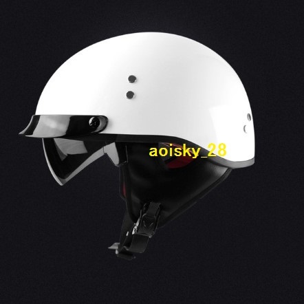 新デザイン～　ハーレー 半帽 半キャップ ヘルメット バイク ジェットヘルメット 内蔵サングラス　◎　 M、L、XLサイズ、3色　選択可能 _画像2