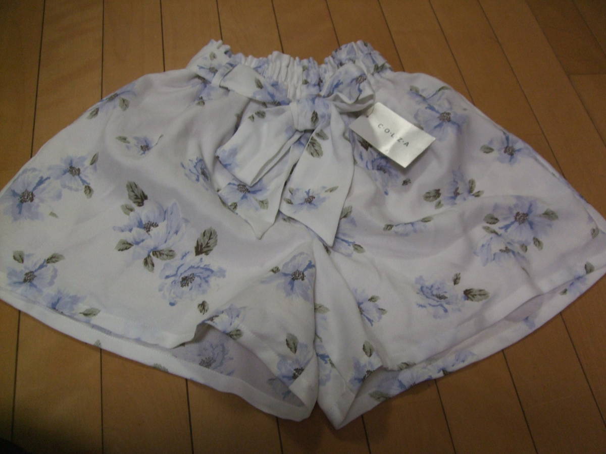  unused spring for summer honey z buy * white color. floral print culotte S size 