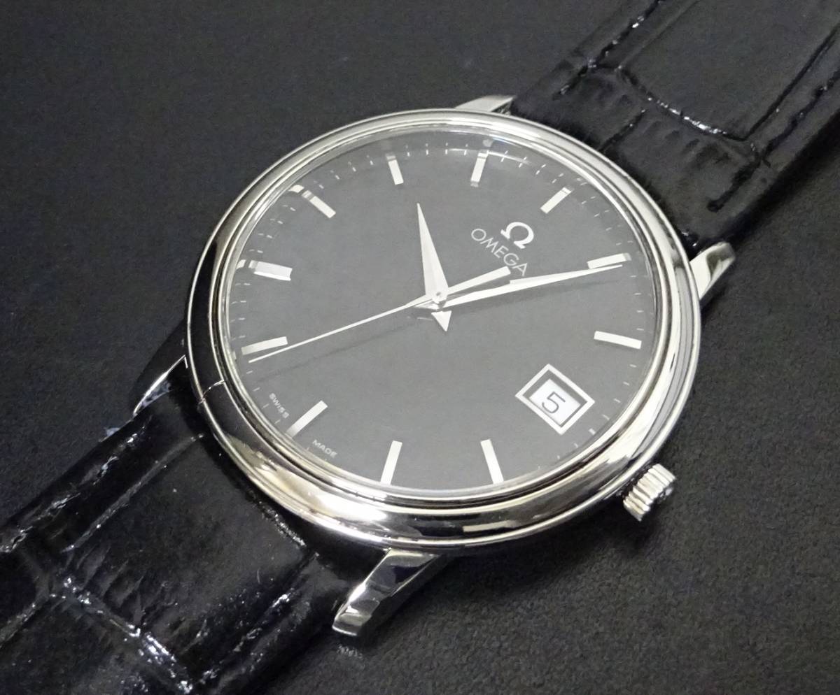 OMEGA オメガ デビル プレステージ 4580.51 黒文字盤 メンズサイズ 本物