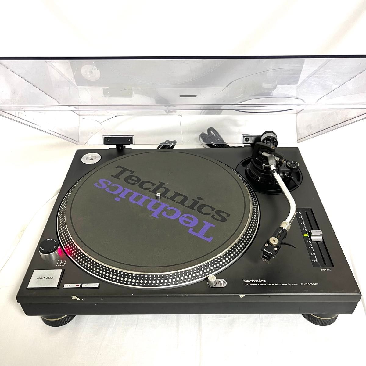 Technics SL-1200MK3 ターンテーブル M44 カートリッジ付き カートリッジ付】Technics SL-1200MK3 ターンテーブル レコード