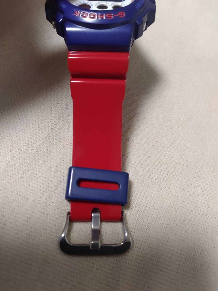 美品 CASIO G-SHOCK DW-6900AC-2JF 希少カラー ⭐レアカラー⭐G-SHOCK DW-6900AC-2JF ブルー&レッドシリーズ G