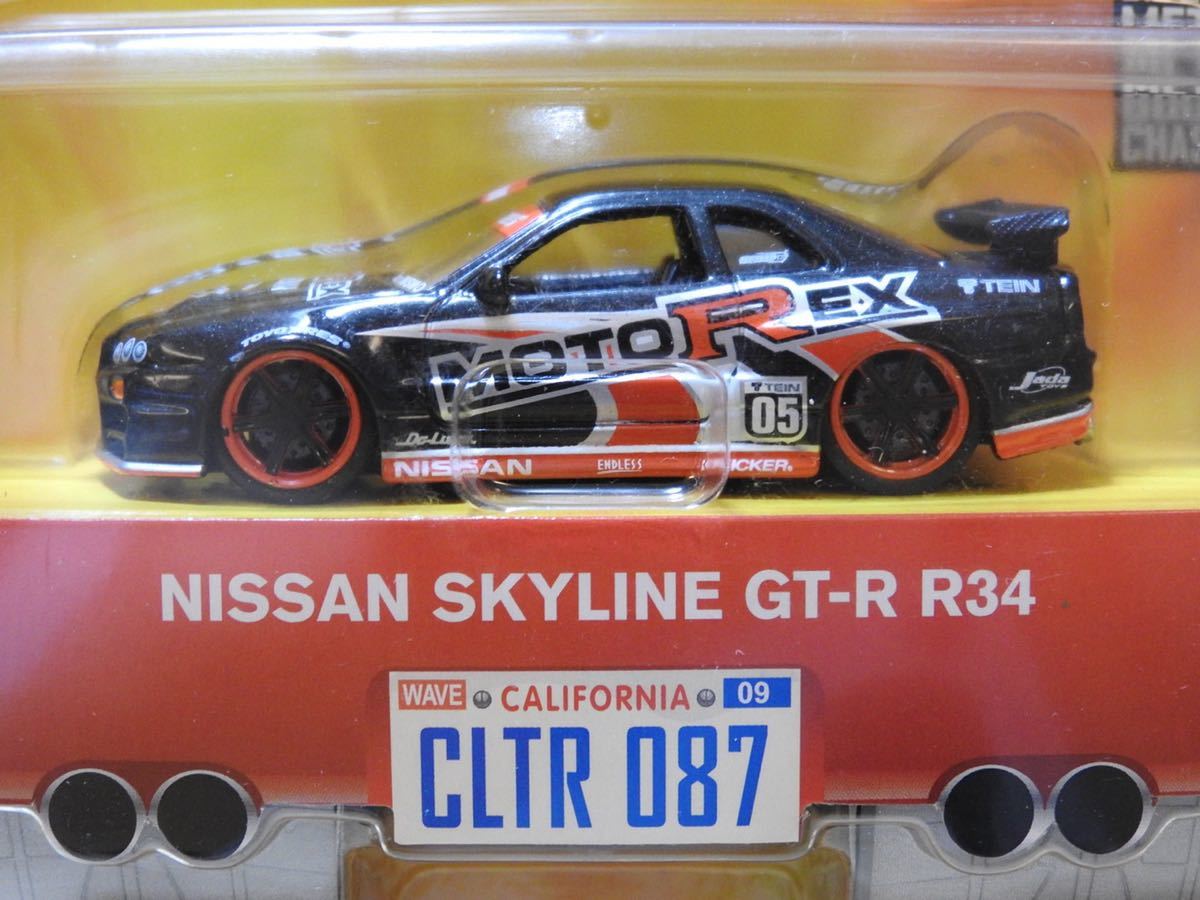 [ новый товар : нераспечатанный ]JADA Toys 1/64 Import Racer! OPTION D Ниссан Skyline GT-R R34[SKYLINE GT-R]WAVE9/087