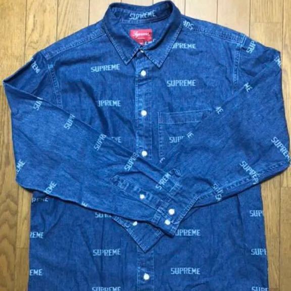 19SS Supreme Logo Denim Shirt｜Yahoo!フリマ（旧PayPayフリマ）