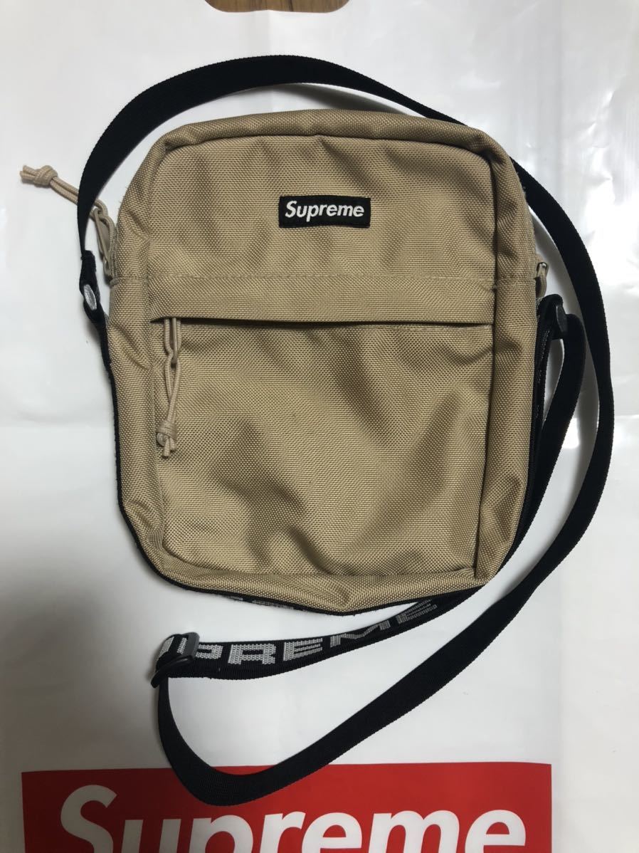 一番人気】 supreme 18ss ショルダーバッグ ベージュ ショルダーバッグ