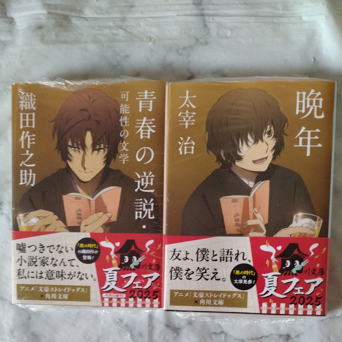 文豪ストレイドッグス太宰治 晩年 & 織田作之助 青春の逆説 青春の逆説 織田作之助 晩年 太宰治 未開封 シュリンク付 文豪