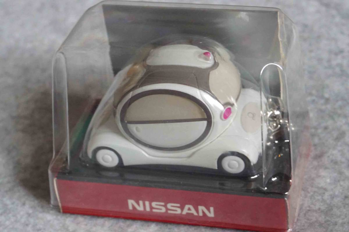 非売品 NISSAN 日産 PIVO ピボ LED ライトキーホルダー プルバック ミニカー_画像3