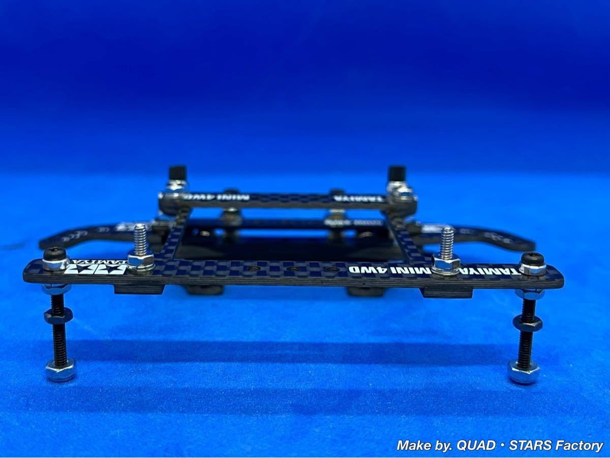 【ミニ四駆・MS用】2軸ATピボットバンパー+フロント提灯 フルカーボン ミニ四駆・MSシャーシ用】2軸ATピボットバンパー+フロント提灯