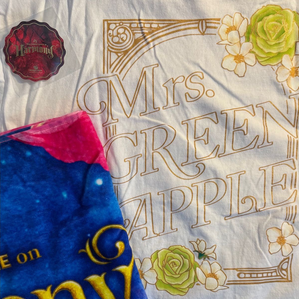 Mrs. GREEN APPLE Harmony ロングT タオル おまけ付き Mrs GREEN APPLE Harmony ロングTシャツ タオル おまけ付き