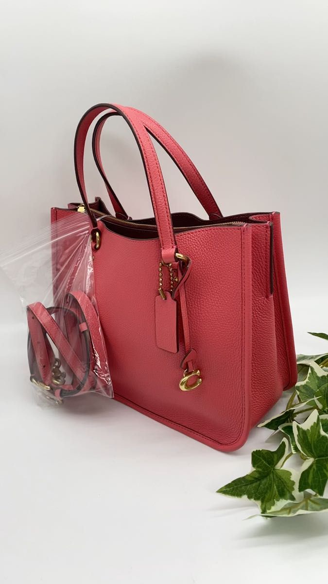 COACH コーチ タイラー キャリーオール 28 2Wayショルダーバッグ ピンク C3460 レディース