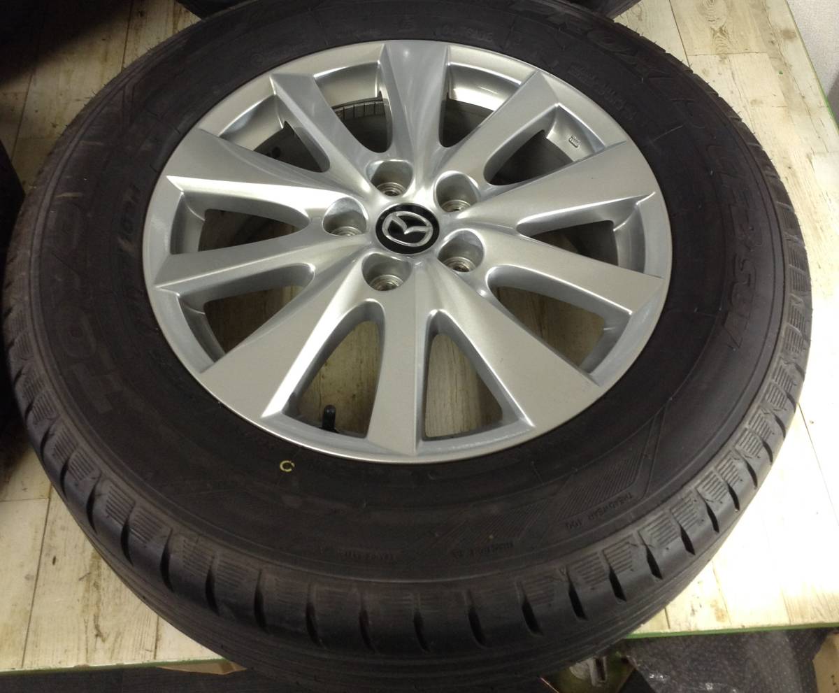 R107　タイヤホイール4本　マツダ　CX-5　純正　5H/PCD114.3　225/65R17　7J　Offset+50　ラジアルタイヤ　TOYO　PROXES_画像3