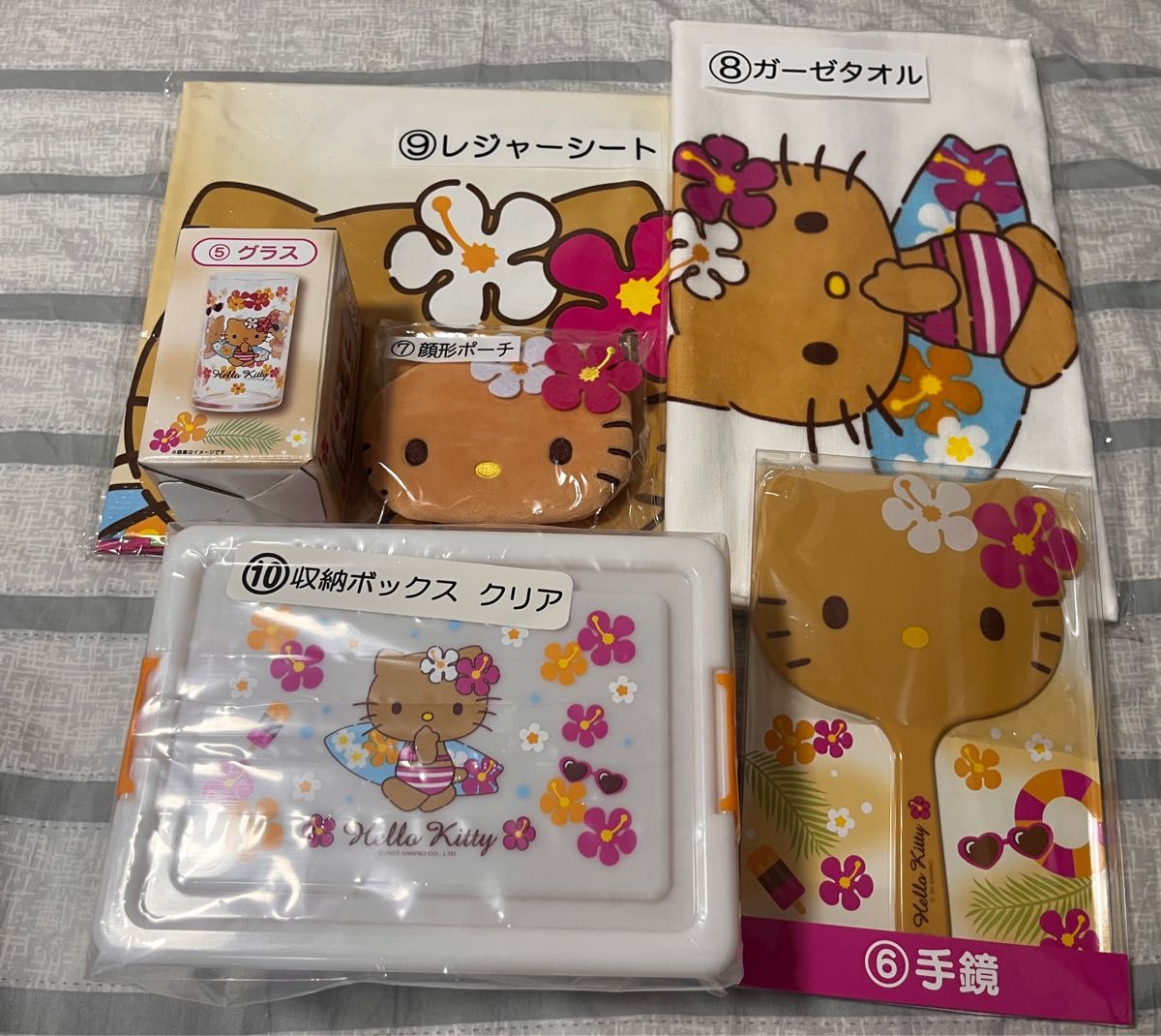 サンリオ当たりくじ 日焼けキティ 8点セット サンリオ ハローキティ 日焼け 当たりくじ 日焼けキティ|Yahoo