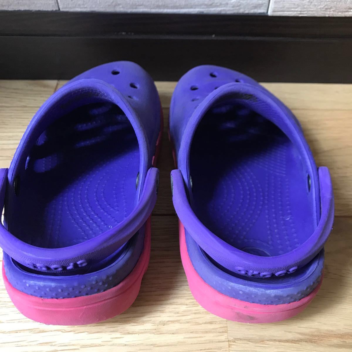 クロックス　パープル　ピンク　C9 16.5センチ　子供　キッズ　サンダル　靴