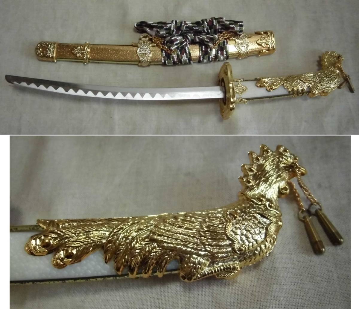 特製 京造り 古代鎖太刀御弓飾り 秀月謹製 18号 箱入り 兜飾り 特製 京造り 古代鎖太刀御弓飾り 秀月謹製 18号 箱入り 兜飾り