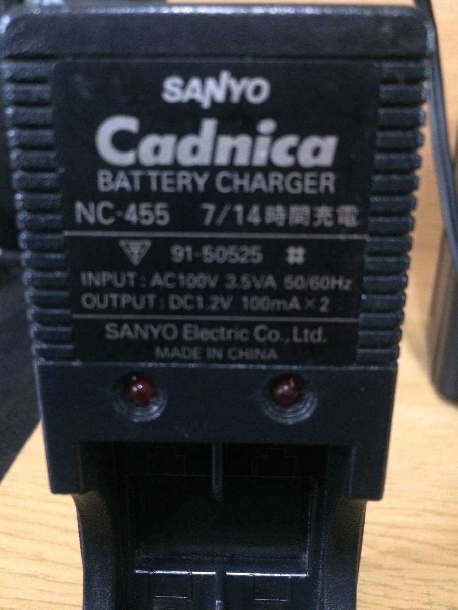  charger used SANYO Cadnica NC-455 7/14 hour charge 