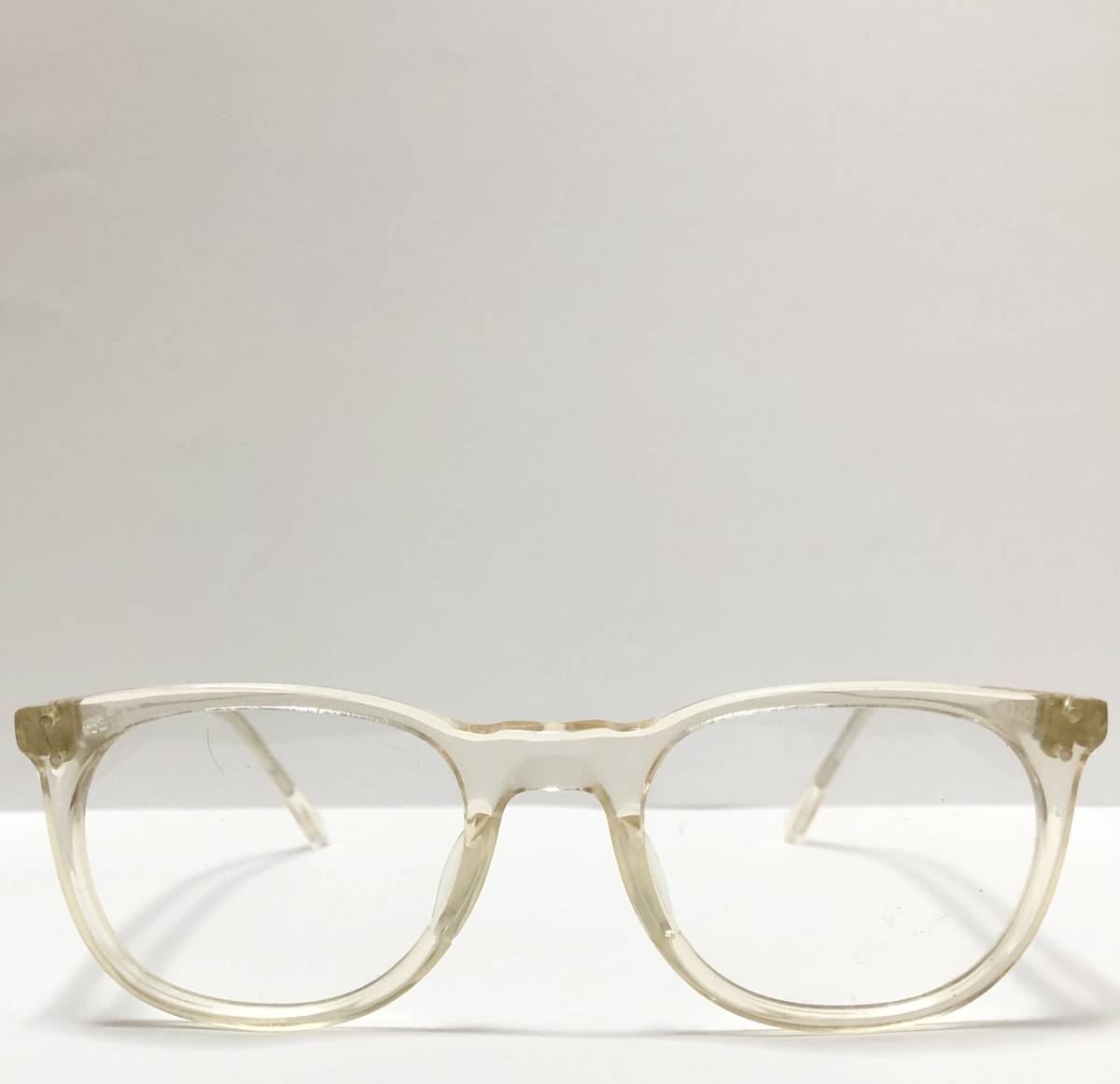 処分価格 未使用】1986年 l.a. Eyeworks Frame France フレームフランス 透明メガネ 2dot エルエーアイワークス / ヴィンテージ_画像1