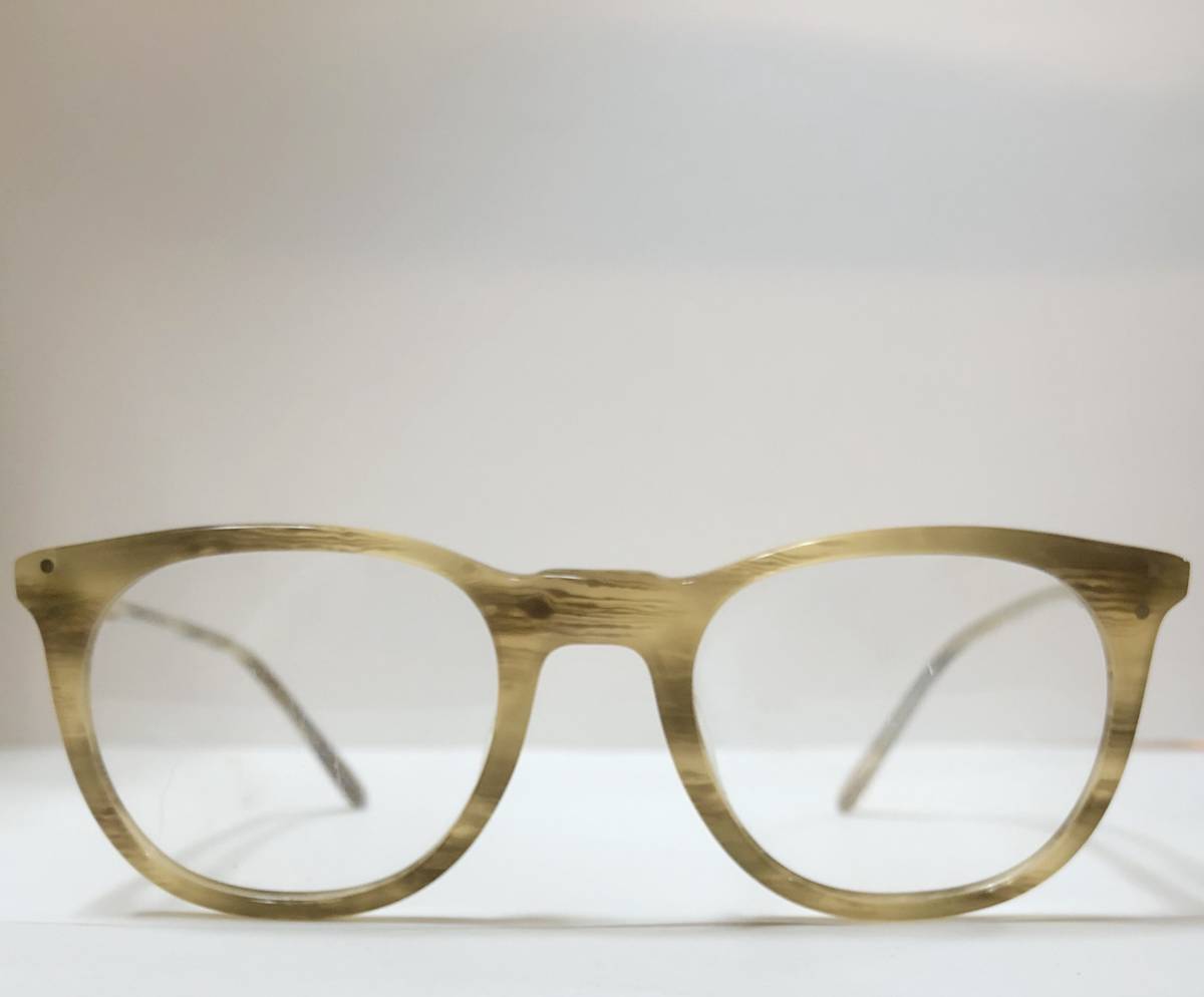 処分価格 未使用】1986年 l.a. Eyeworks Frame France フレームフランス 牛角柄メガネ 2dot エルエーアイワークス / ヴィンテージ_画像1