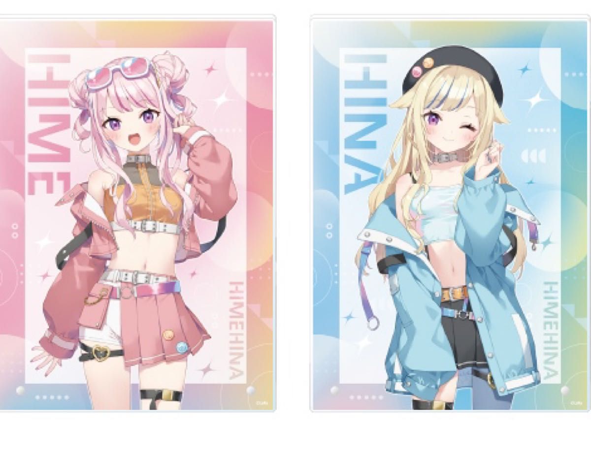 HIMEHINA GiGO限定 イラストアクリルボード 田中ヒメ鈴木ヒナ 3種 HIMEHINA アクリルボード~GiGO限定~ 田中ヒメ 鈴木ヒナ 2点