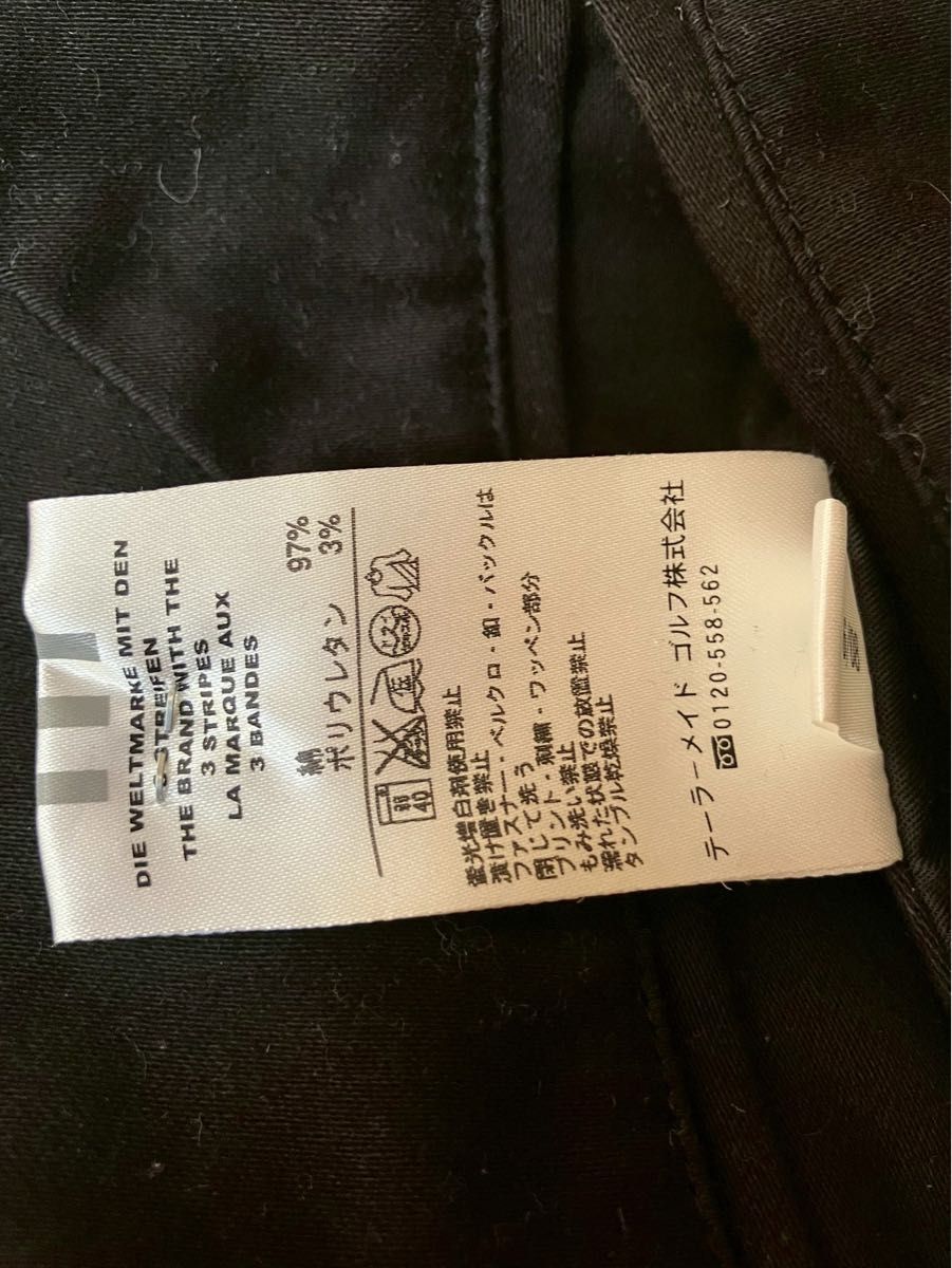 adidas テーラーメイド　黒 スラックス　パンツ
