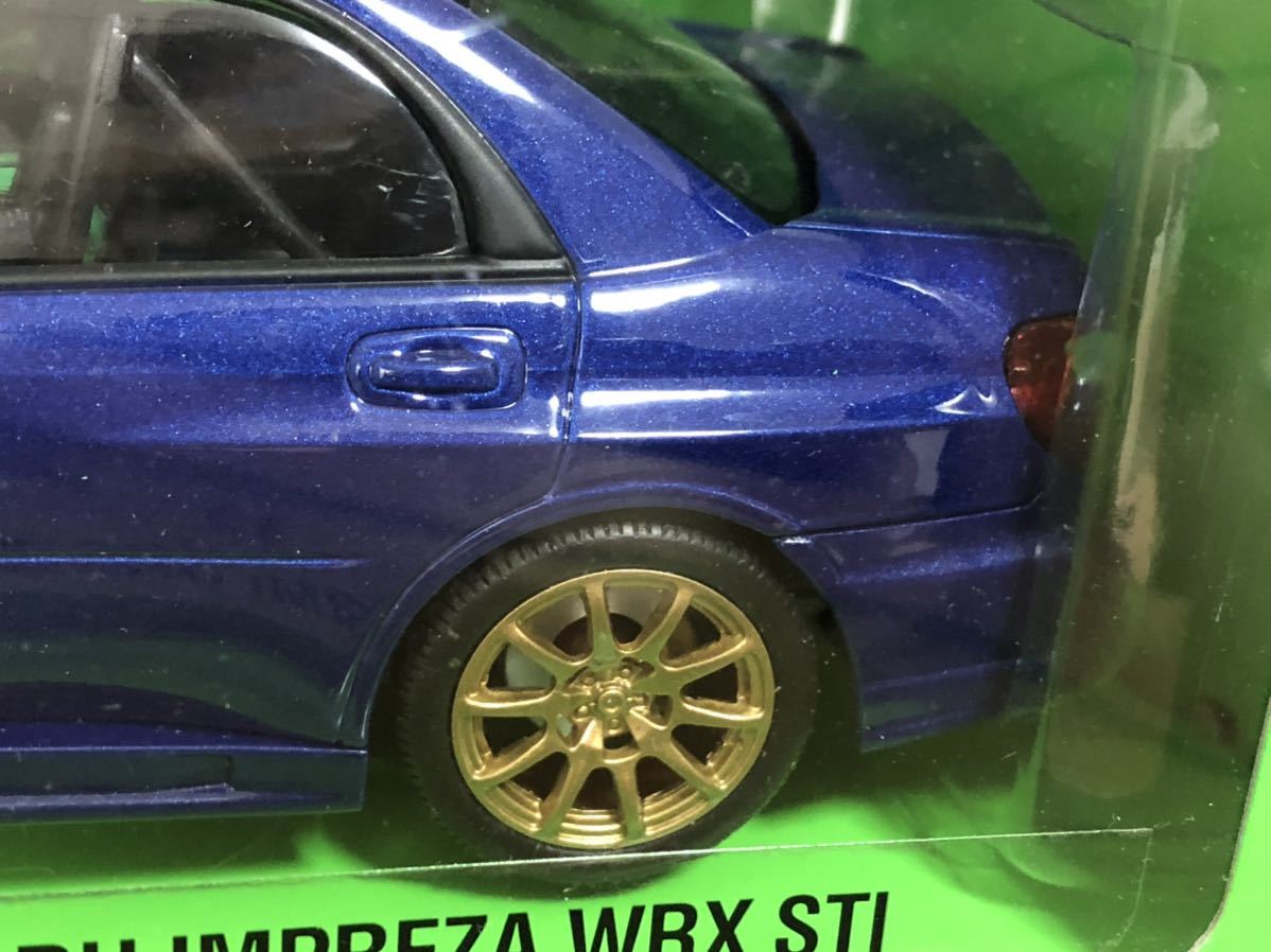 ** Subaru Impreza WRX STi синий **1/24 новый товар welly Welly SUBARU