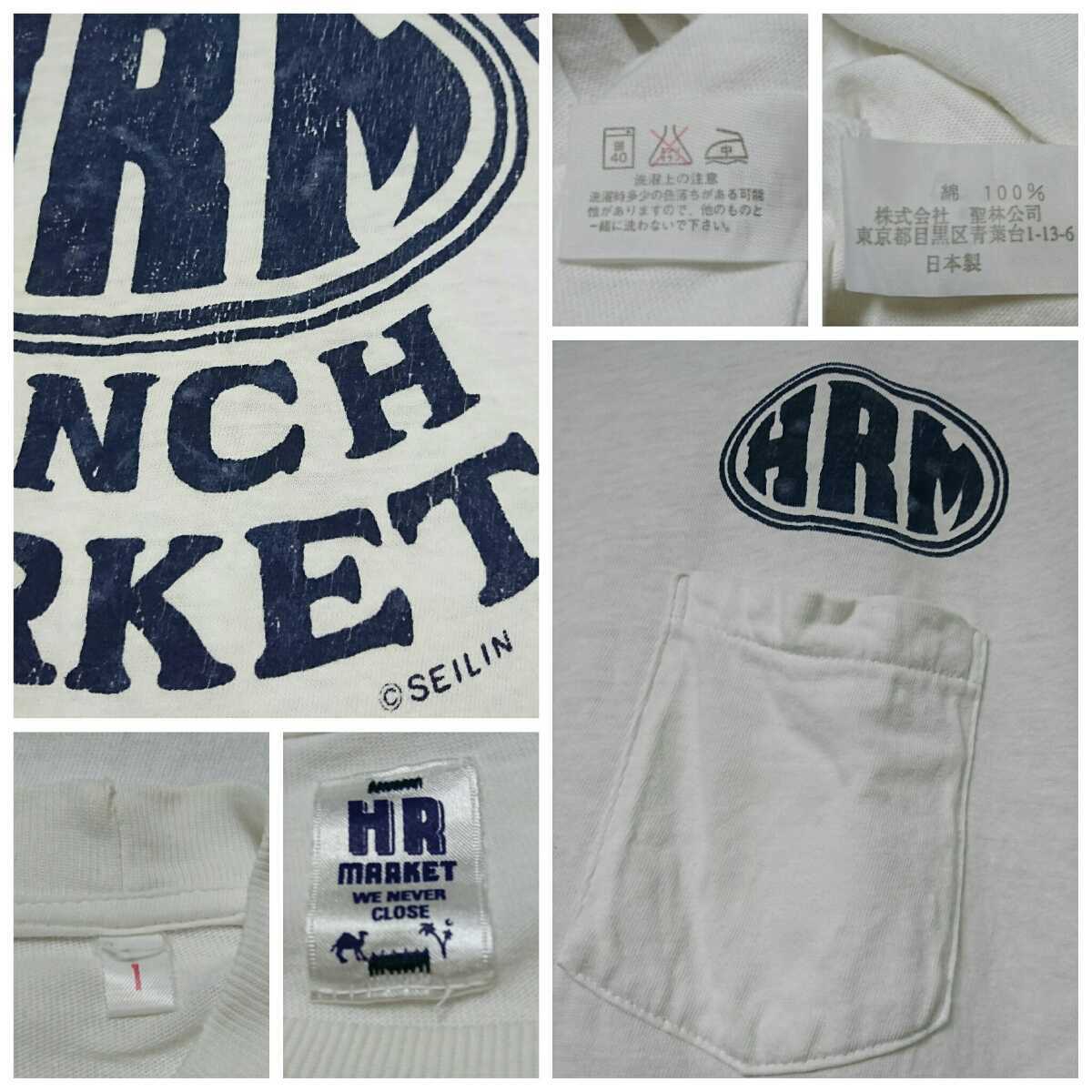 ハリウッドランチマーケット定番ロゴローラープリント半袖ポケットＴシャツHOLLYWOODRANCHMARKET圣林公司中目黒人気セレクトショップポケＴ
