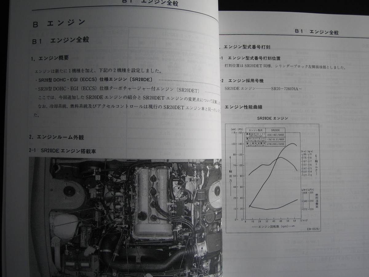 最安値★180SX【RS13型系車】新型車解説書（SR20DEエンジン新設定） 1996年8月_画像2