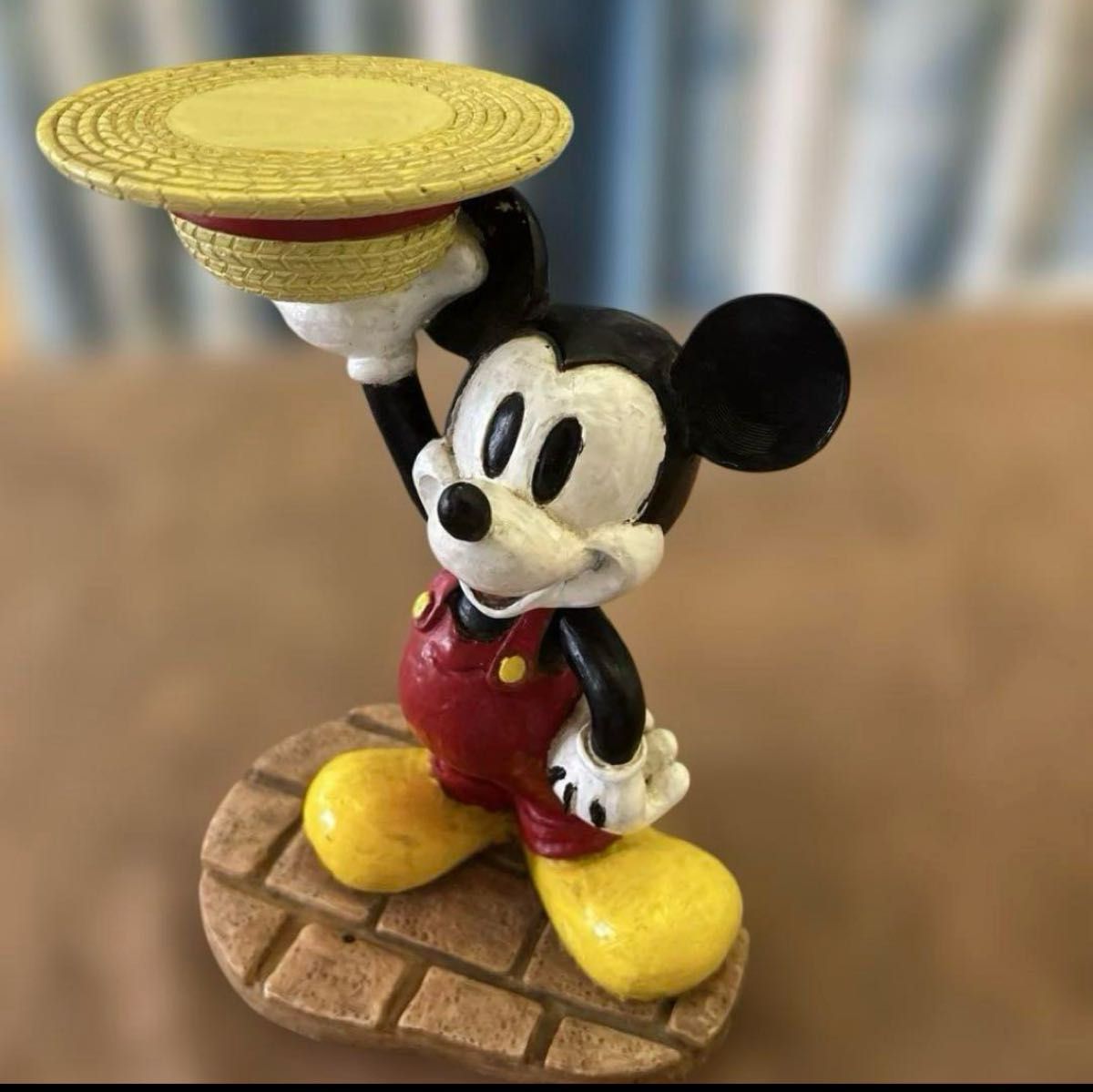 ディズニー ミッキーマウス スタチュー 花台 置物 鉢置 ガーデニング オブジェ 2002年 ディズニー/ミッキーマウス×セトクラフト 花台/置物 レア