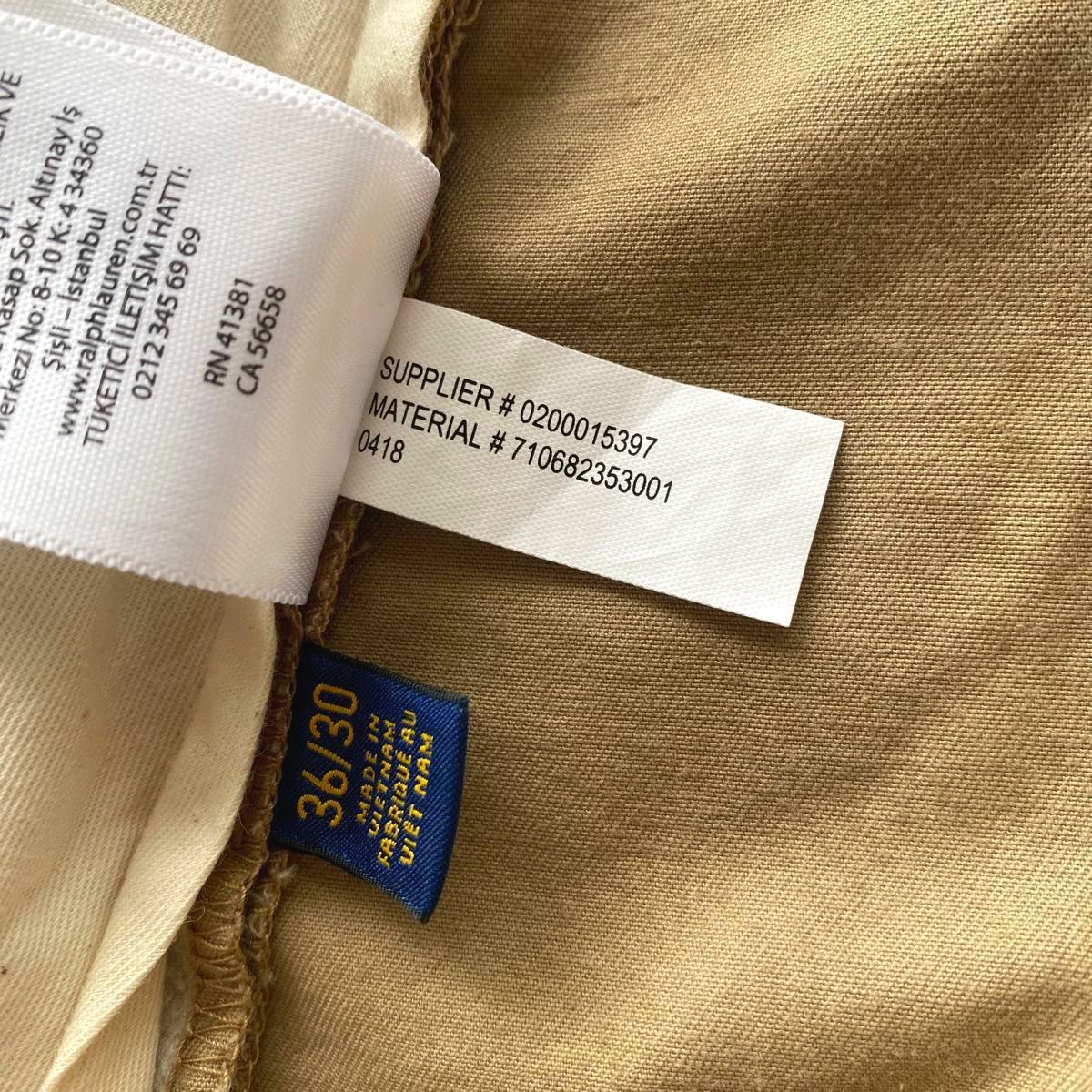 フォロー割★【Ralph Lauren】チノ エプロン ベージュ メンズ POLO RALPH LAUREN ポロチノ チノパン ストレッチクラシック