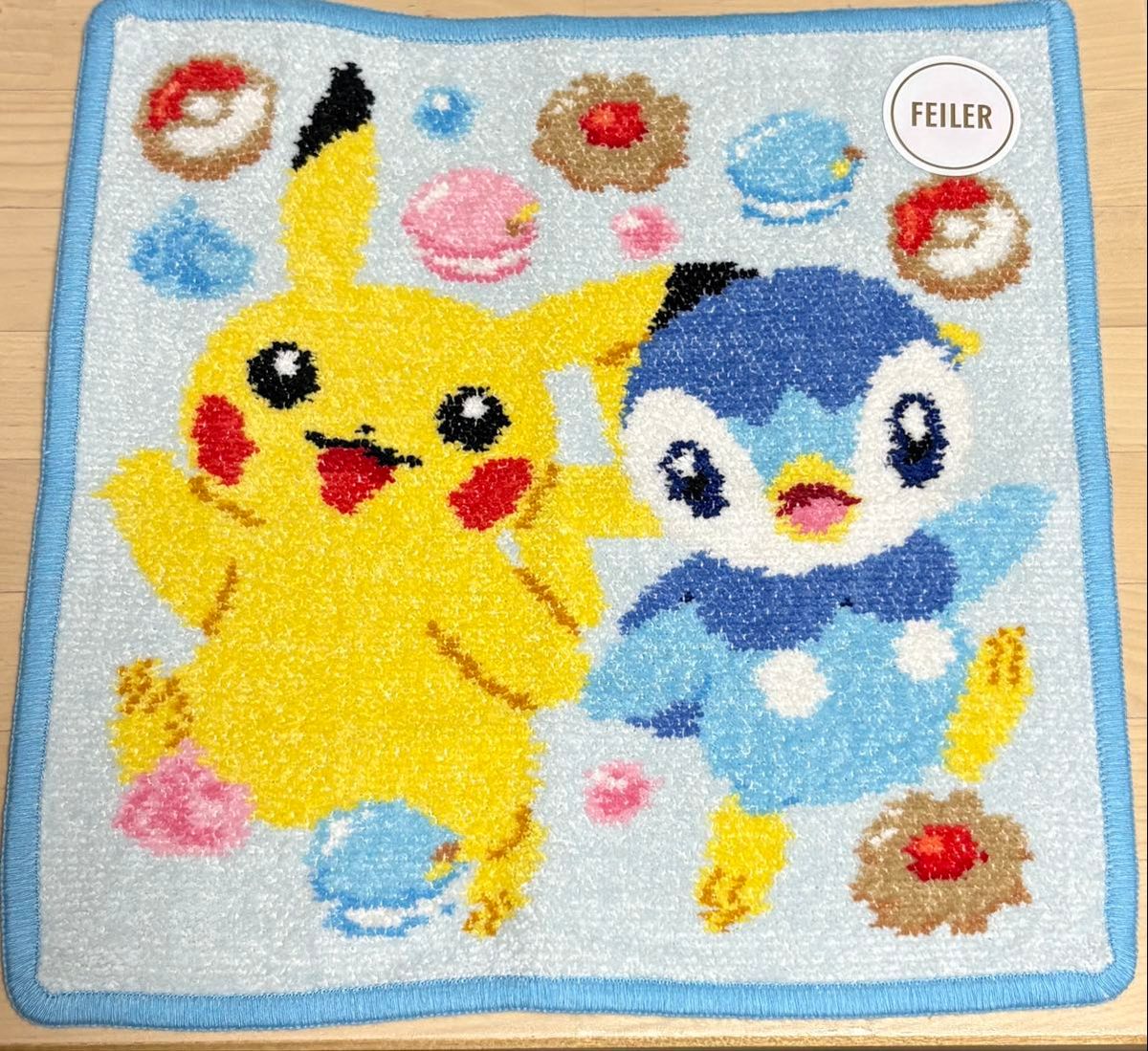 未開封 フェイラー ポケモン ハンカチ 2枚セット FEILER ハンドタオル 新品 FEILER フェイラー×ポケモン タオルハンカチ ピカチュウ