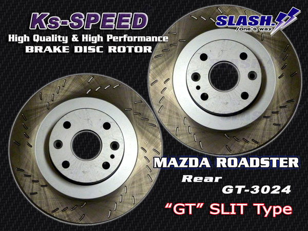  final product * immediate payment #GT-3024# Roadster NB8C[RS latter term ]/RS-Ⅱ/SG LIMITED/TURBO for Rear( left right )SET#GT slit rotor [40ps.@ division curve slit ]