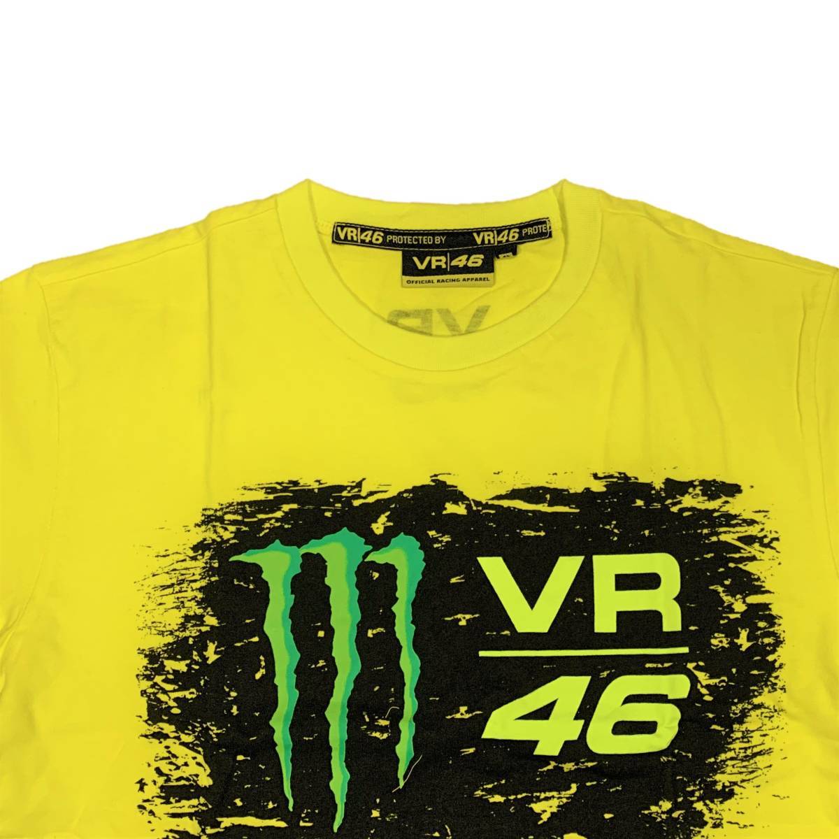 VR46 MONSTER ENERGY モンスターエナジー VR46 ロゴプリントTシャツ (L)【並行輸入品】