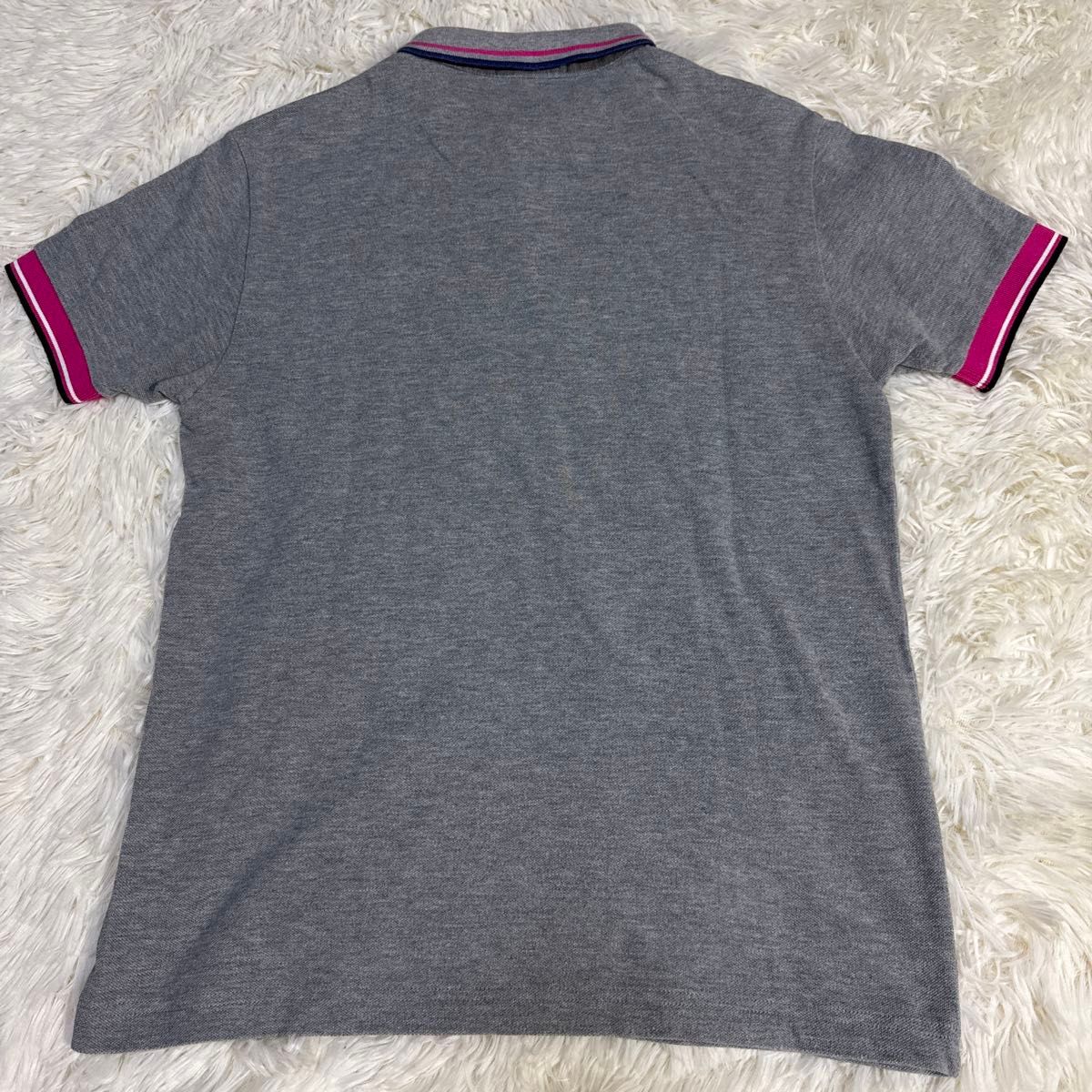 新品タグ付✨ フレッドペリー ポロシャツ ロゴ刺繍 日本製 グレー M 美品 FRED PERRY フレッドペリー ポロシャツ S グレー ユニ