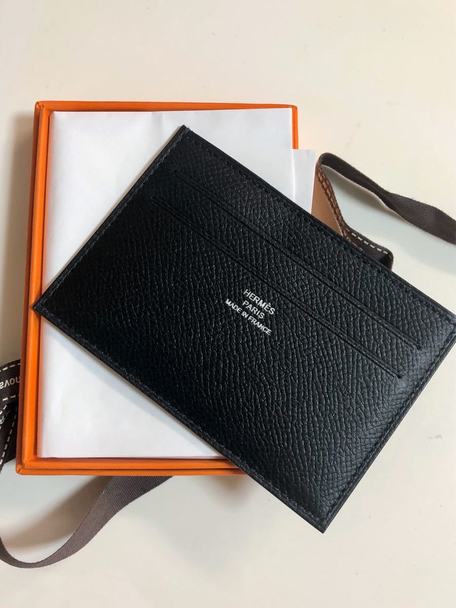 新品未使用 エルメス Hermes カードケース シチズン・ツイル　黒