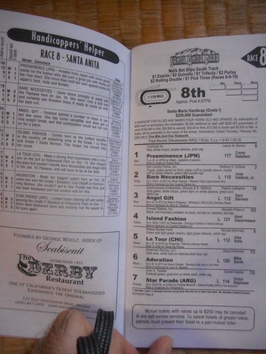  American 2001 year Hollywood park sun taanita American three . sun ta Mali aH(GⅠ)plieminens three war 