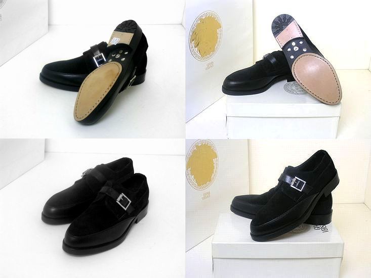 [ unused goods ] domestic Versace . company store buy Gianni * Versace combination leather shoes leather shoes 9 unused goods *. forecast 26.26.5.27.