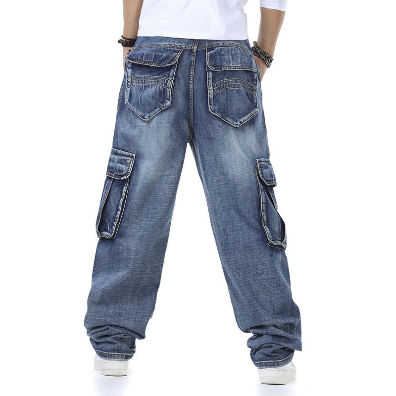 大きいサイズ★ジーンズ メンズ バギーパンツ デニムパンツ デニム カーゴパンツ ヴィンテージ アメカジ W32　_画像2
