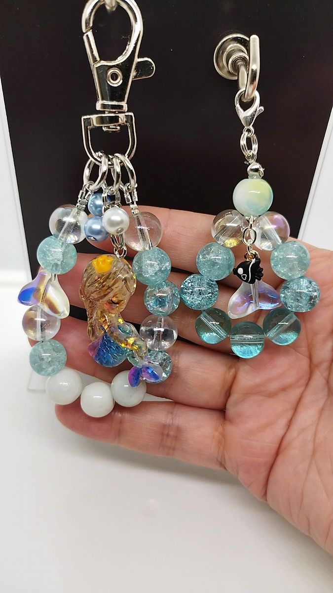 ハンドメイド キーホルダー チャーム 2点セット No.31
