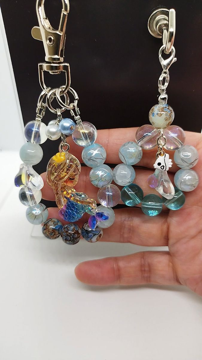 ハンドメイド キーホルダー チャーム 2点セット No.32