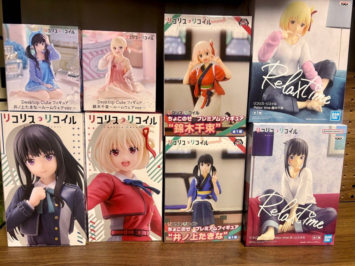リコリス・リコイル フィギュア8点セット 新品 リコリス リコイル Coreful フィギュア 千束 たきな