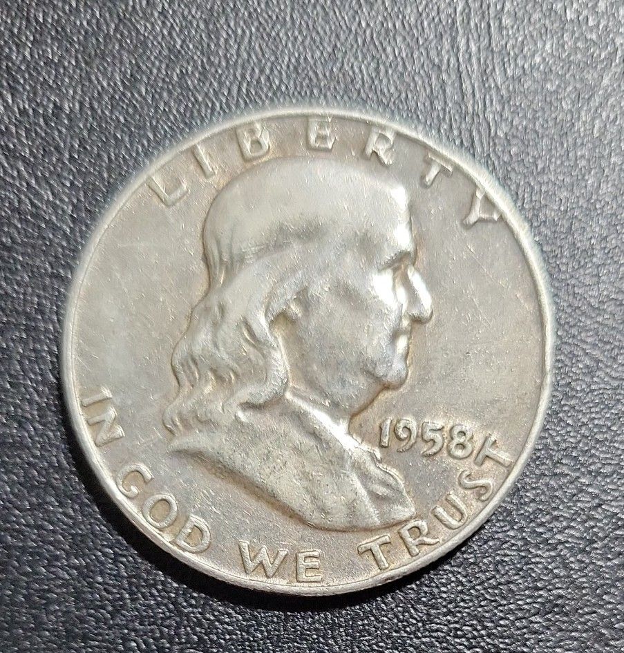 銀貨アメリカ合衆国【フランクリンハーフダラー銀貨 ] 1958年D